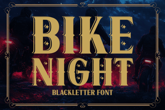 Bike Night: Gritty Blackletter for Motorcycle Branding