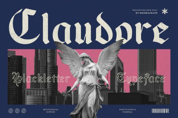 Claudore: A Modern Blackletter with a Rebellious Edge