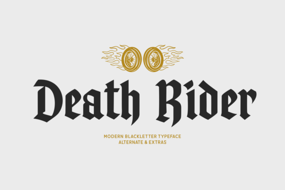 Death Rider: A Modern Blackletter Typeface for Edgy Branding
