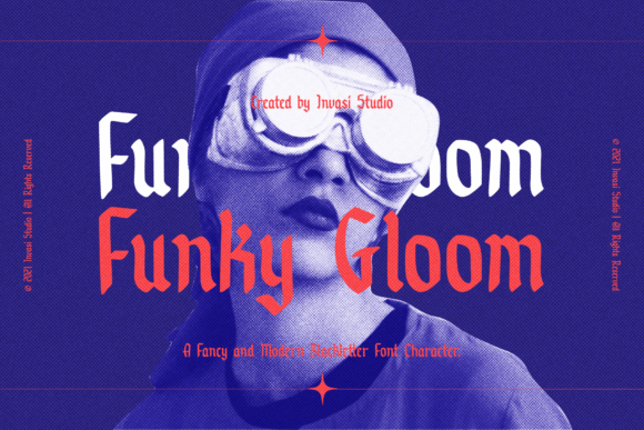 Funky Gloom: Elevating Your Creative Projects with a Modern Blackletter