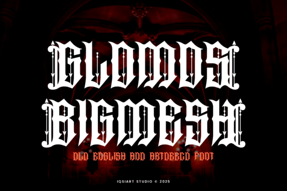 Glomos Bigmesh: Bold Blackletter for Modern Branding