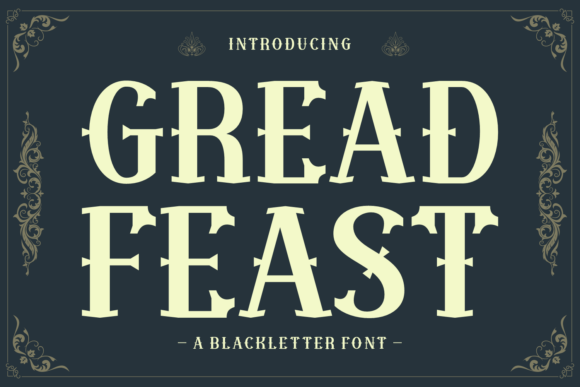 Great Feast: A Bold Blackletter Font for Impactful Projects