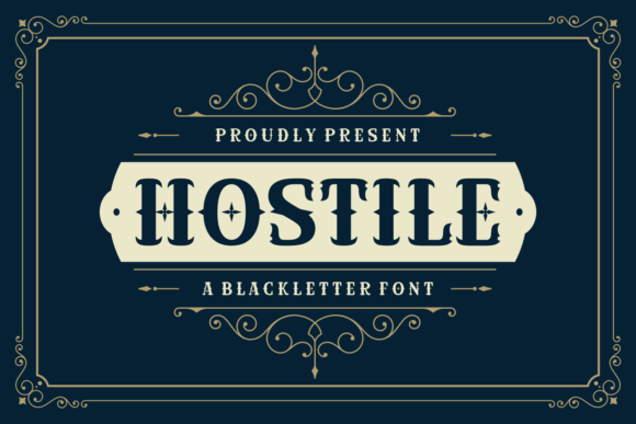 Hostile: The Blackletter Typeface for Autumn's Bold Spirit