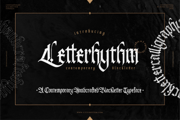 Letterhythm: A Bold Blackletter for Modern Creators