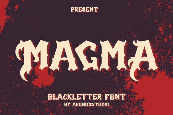 Magma: A Bold Blackletter Font for Dramatic Designs