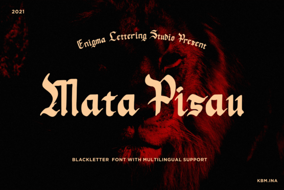Mata Pisau: The Bold Blackletter Font for Impactful Design