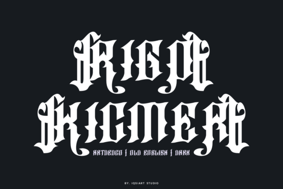 Rigo Kicmer: Bold Blackletter for Modern Branding