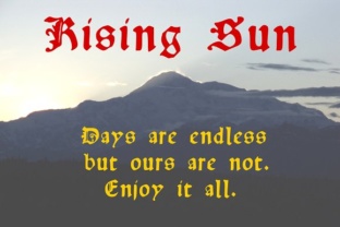 Rising Sun: The Retro Blackletter for Bold Branding
