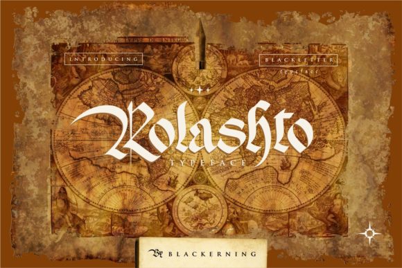 Rolashto: A Blackletter Font for Bold, Modern Branding