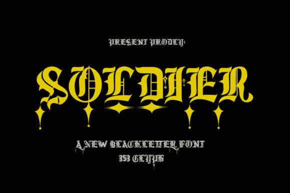 Soldier: A Bold Blackletter for Modern Branding