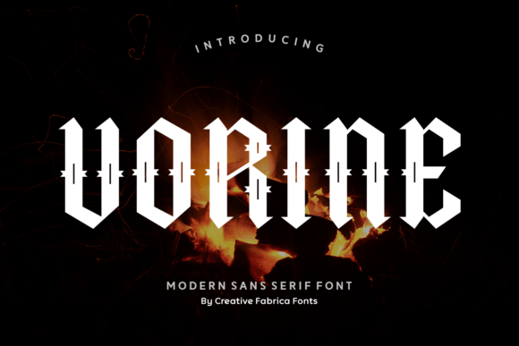 Vorine: The Cyber-Gothic Display Font for Bold Branding